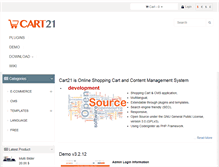 Tablet Screenshot of cart21.com